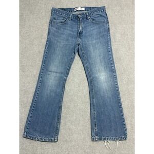 Levis 527 Jeans Boys 10 Husky Blue Boot Cut Distressed Denim W30 L26 Youth Pants